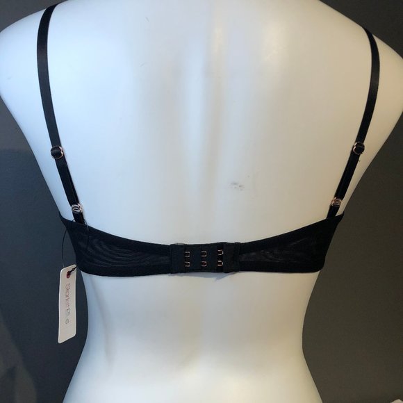 Skarlett Blue Star Embroidered Mesh Sheer Bra 32A - Picture 3 of 4